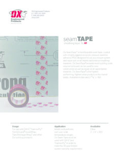 thumbnail of Ox Seam Tape Brochure
