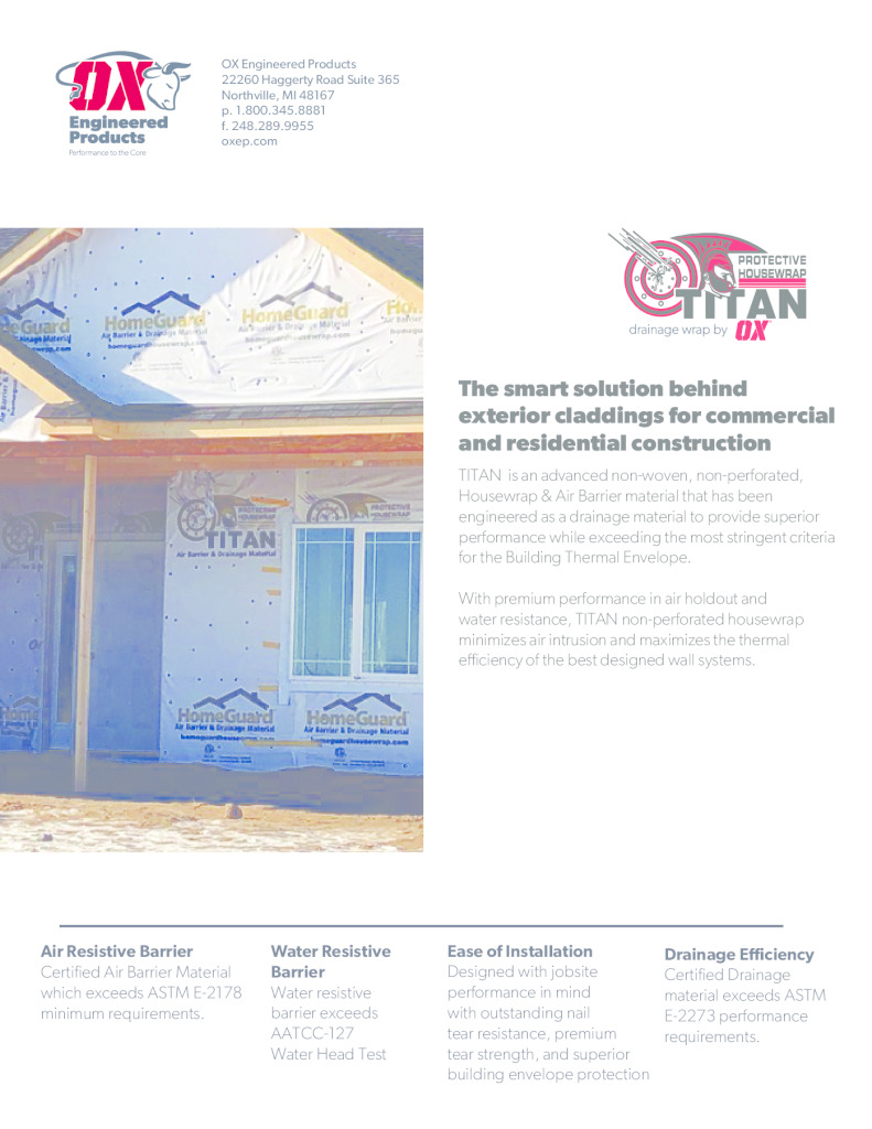 thumbnail of Titan Drainage Wrap Brochure