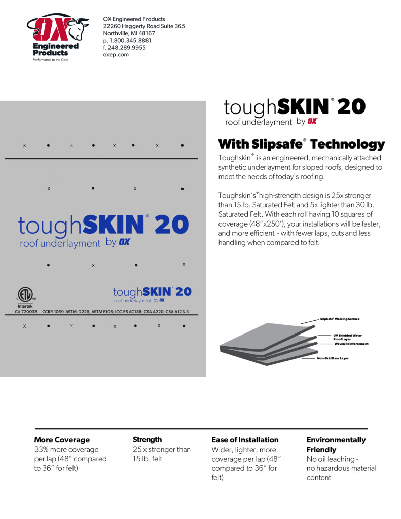 thumbnail of Toughskin 20 Brochure