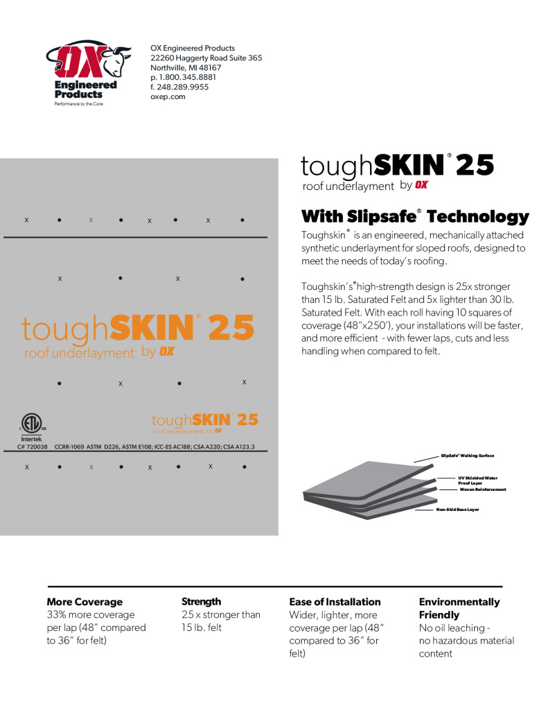 thumbnail of Toughskin 25 Brochure