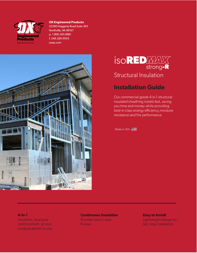 thumbnail of Strong-R Structural Insulation Installation Guide 2020