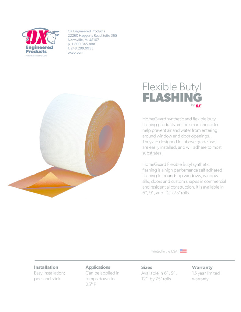 thumbnail of Flexible Butyl Flashing