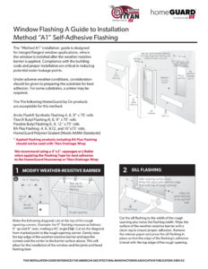 thumbnail of HomeGuard Housewrap and Titan Install method A1